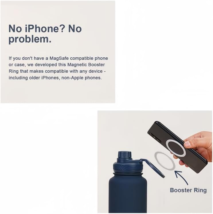 قارورة حرارية مع ستاند هاتف 1000/1200 ملل