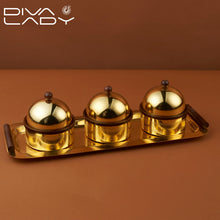 طقم تقديم استيل 4 قطع