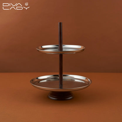 صحن تقديم حلى 2 طابق