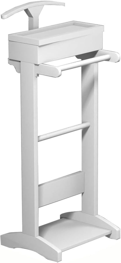 حامل ملابس مع طاولة علوية