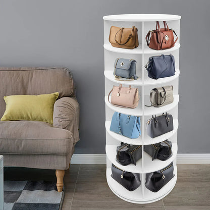 خزانة أحذية وحقائب دوارة 7 طبقات 360 درجة