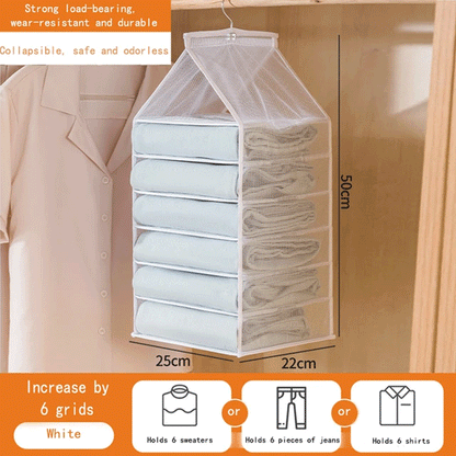 رفوف تخزين شفافة لخزانة الملابس