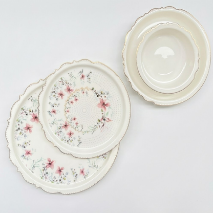 طقم أطباق مائدة فاخر 24 قطعة