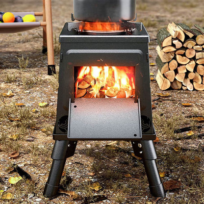 موقد محمول لحرق الأخشاب