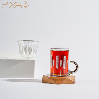 طقم استكانه وفناجين عربية 18 قطعة