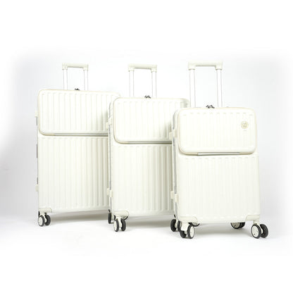 حقيبة سفر بإطار من الألومنيوم مع قفل إدارة أمن النقل، 3 قطع