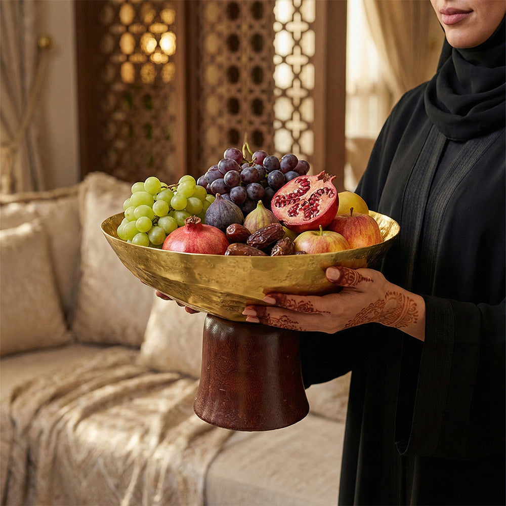 وعاء بقاعدة خشبية - كبير Diva Lady