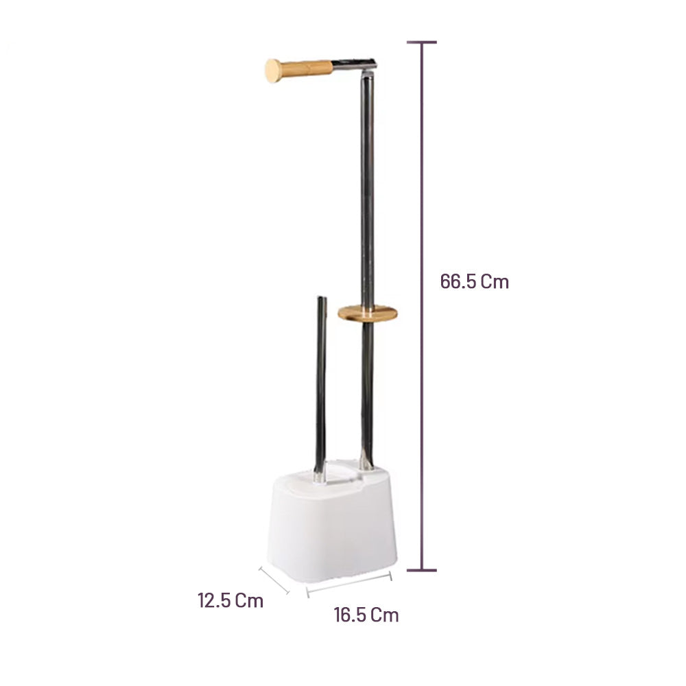 حامل ورق التواليت مع حامل فرشاة