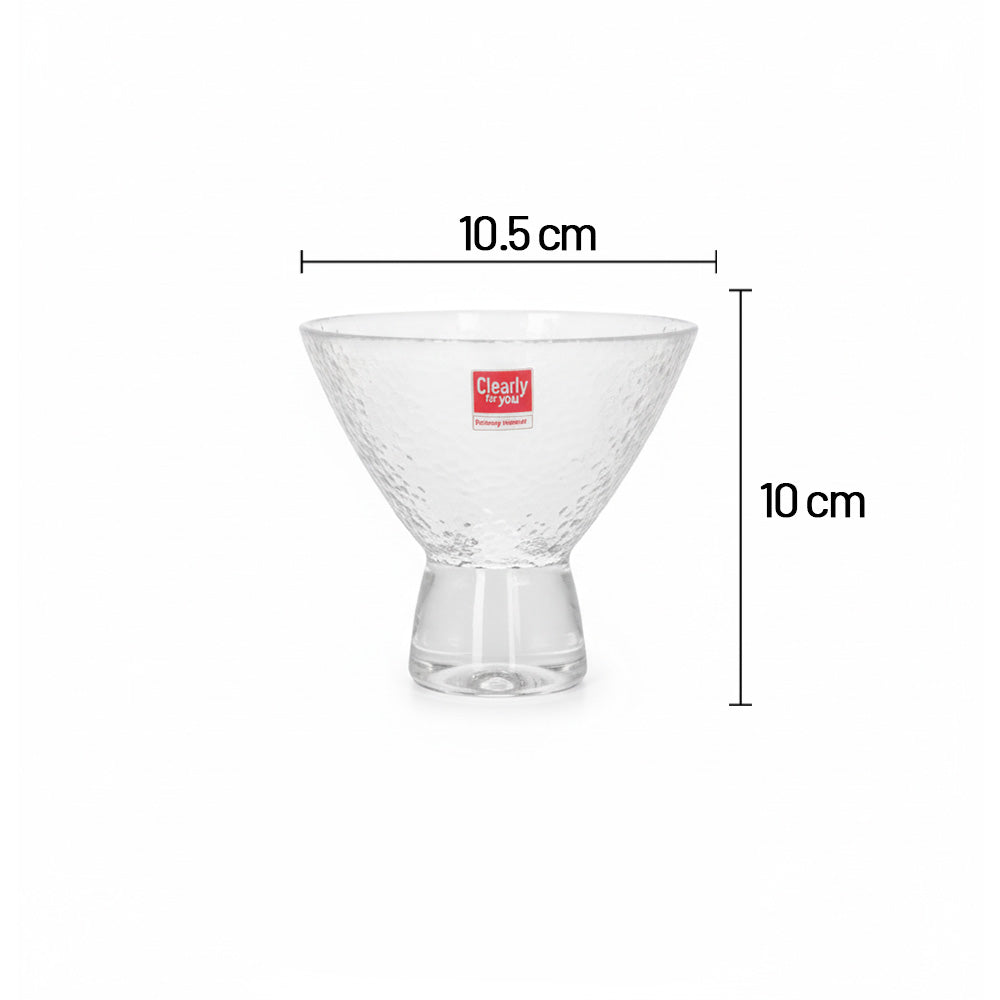 طقم أوعية حلوى زجاجية