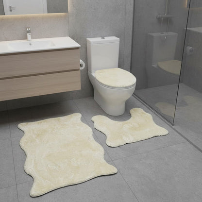 طقم سجاد حمام ناعم - 3 قطع