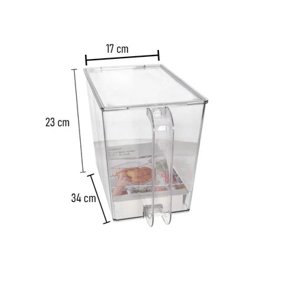 سلة تخزين بمقبض وغطاء