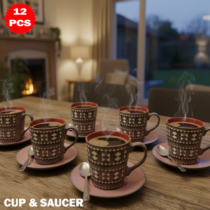 طقم فناجين بتصميم كامل