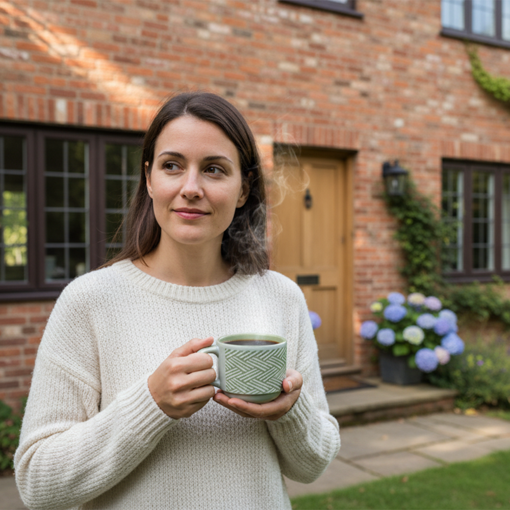 طقم فناجين مع صحون – 12 قطعة (80 مل)