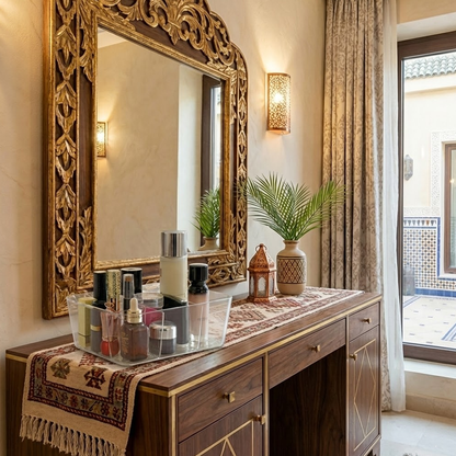 منظم مكياج أكريليك شفاف