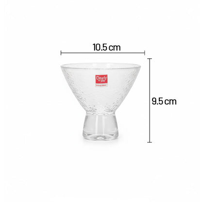 طقم أوعية حلوى زجاجية