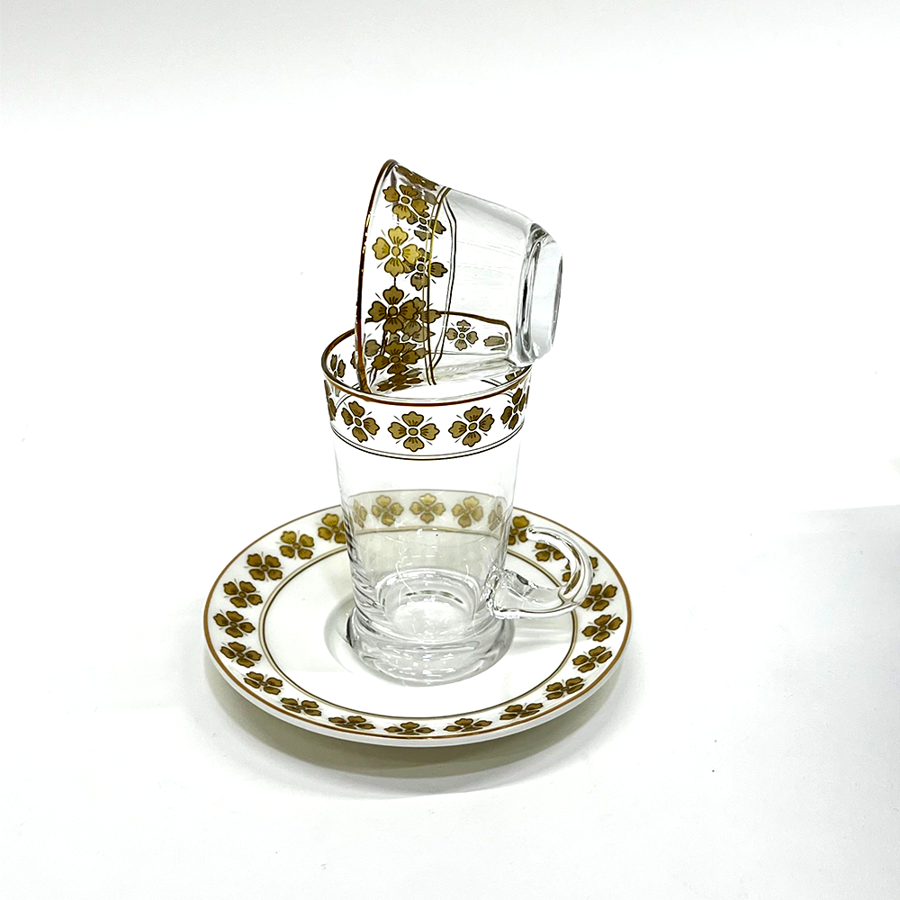 طقم استكانة وفنجان 18قطعة Diva Lady