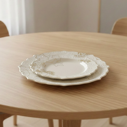 طقم أطباق مائدة فاخر 24 قطعة