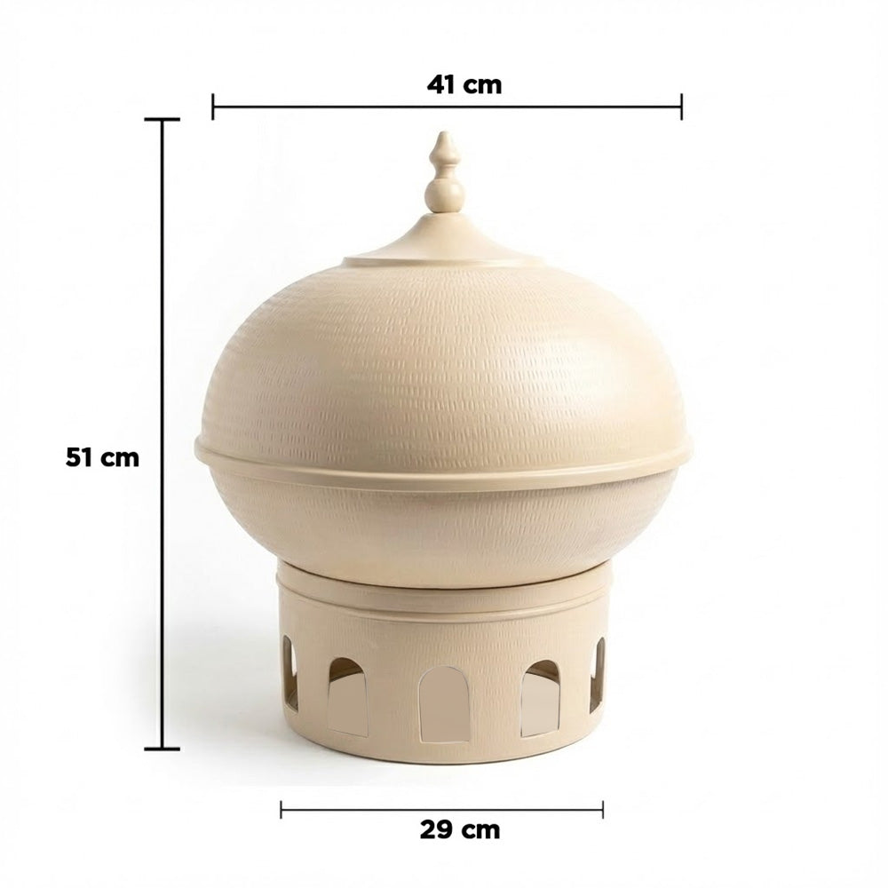 سخان طعام على شكل قبة سعة 7 لترات مع غطاء