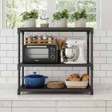 رف تخزين المطبخ ثلاثي الطبقات