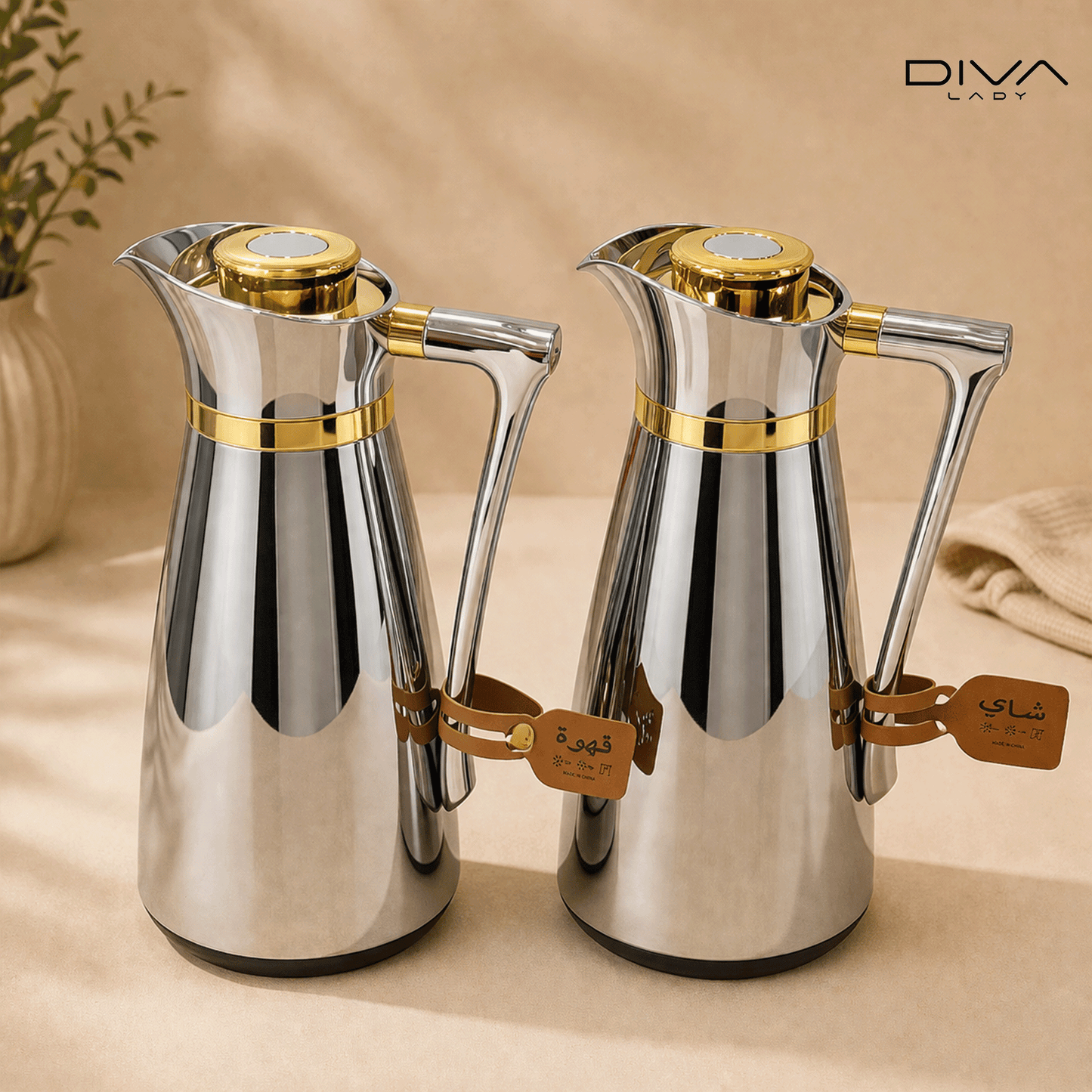 طقم مطارات لين من ديفا (2قطعة) Diva Lady
