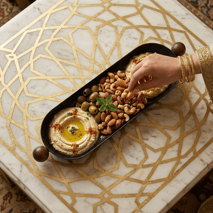 صحون تقديم بمقابض خشبية Diva Lady