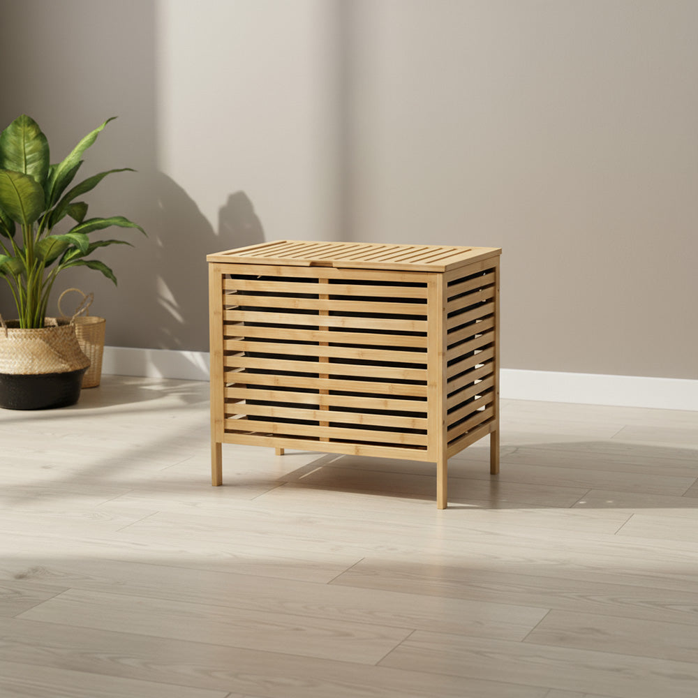 صندوق منظم منزلي من الخيزران