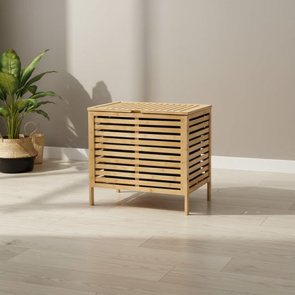 صندوق منظم منزلي من الخيزران