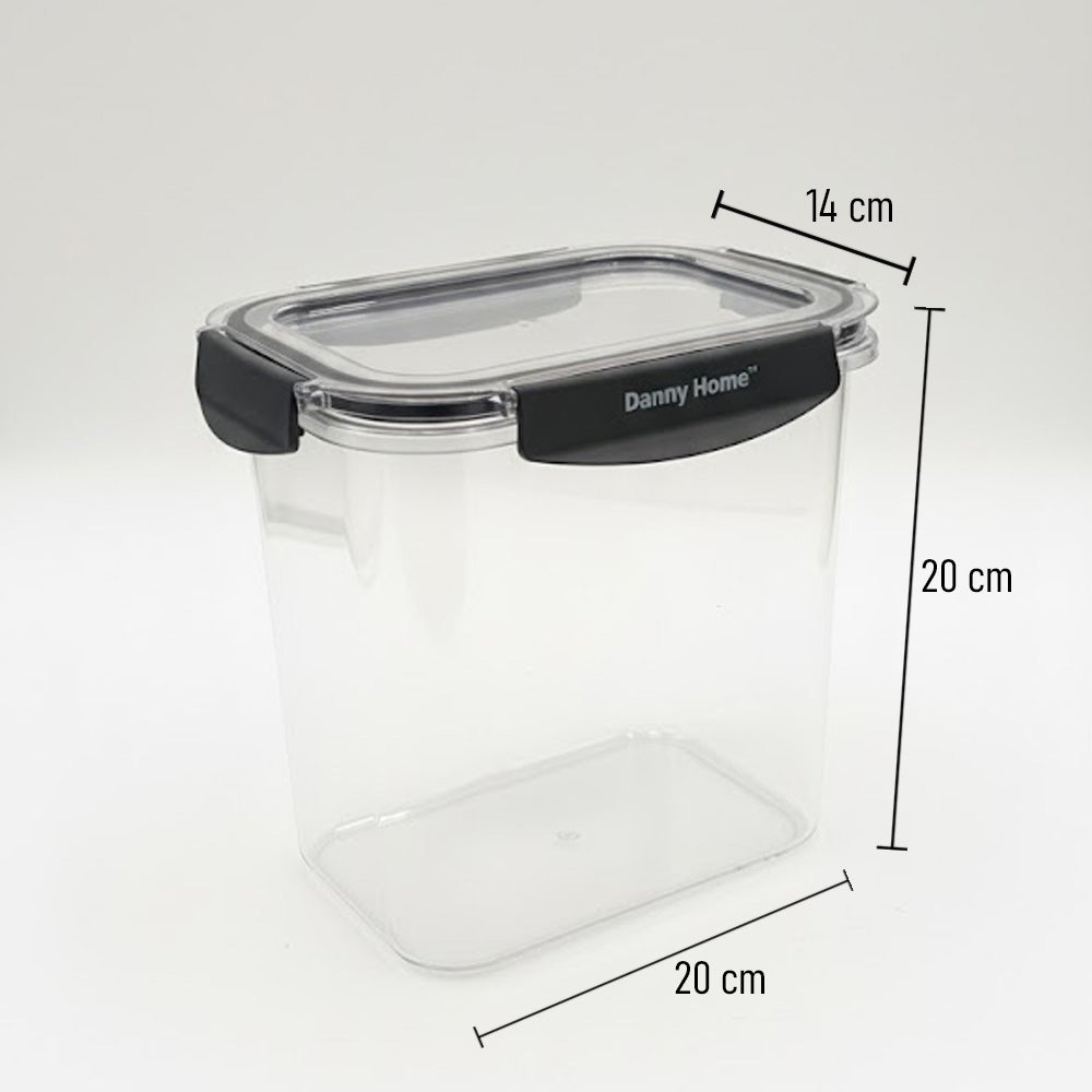 حافظة طعام بلاستيك بغطاء محكم