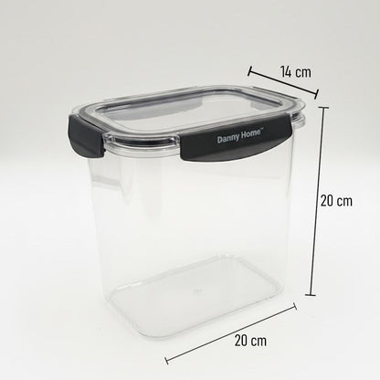 حافظة طعام بلاستيك بغطاء محكم