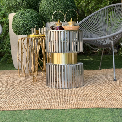 دوة و شواية معدنية بإطار ذهبي Alkuwaity Al Awal الكويتي الأول