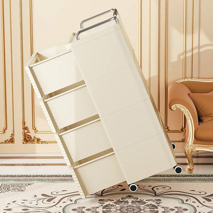 درج تخزين بلاستيكي فاخر حديث مع عجلات