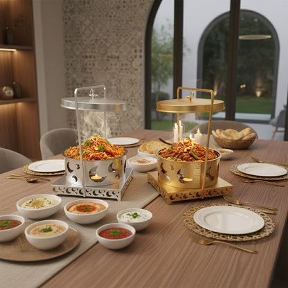 قدر ساخن معلق بتصميم القمر - سعة 4 لتر