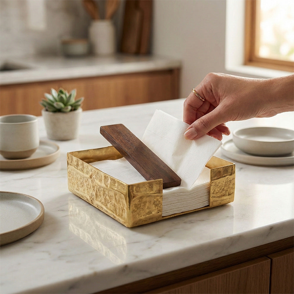 حامل مناديل مربع أنيق Diva Lady