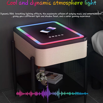 طاولة ذكية مضيئة مع مكبر صوت