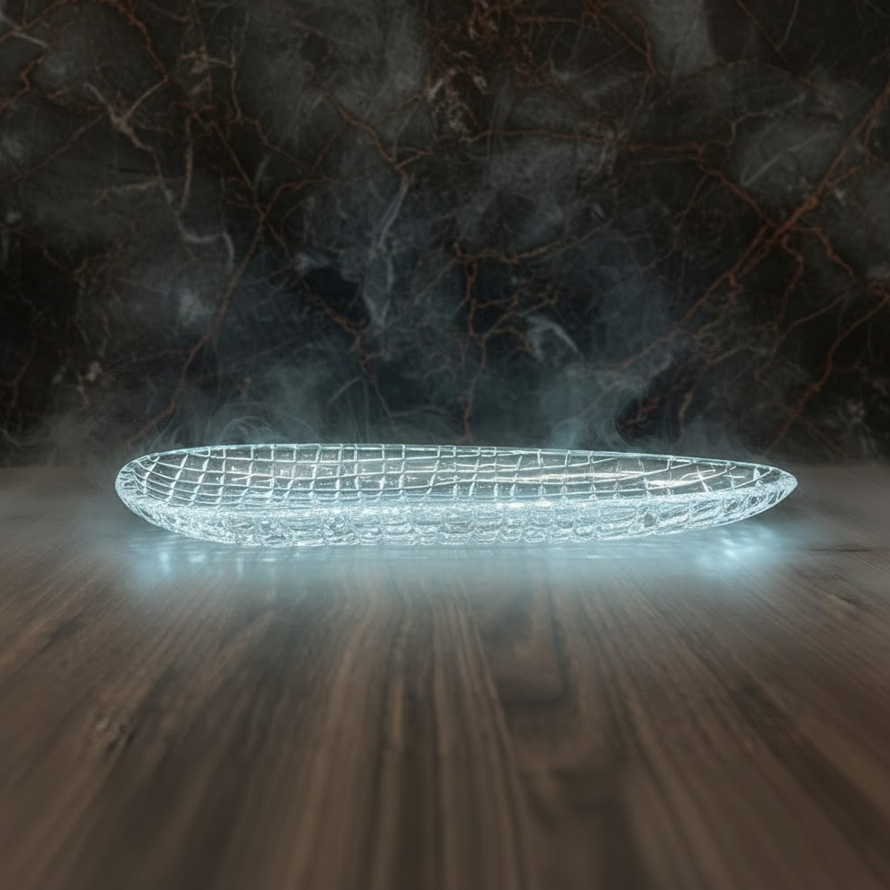 طبق تقديم زجاجي فاخر