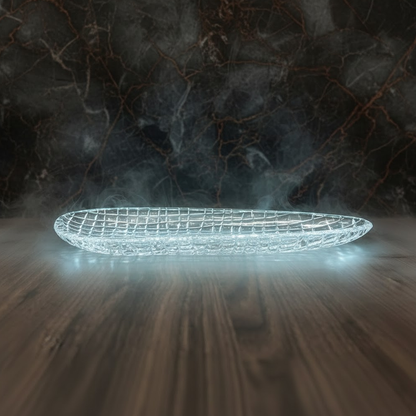 طبق تقديم زجاجي فاخر