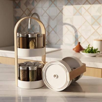 حامل توابل دوار بـ 14 قطعة