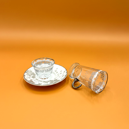 طقم استكانة وفنجان 18قطعة