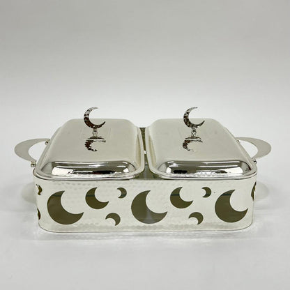 وعاء ساخن مزدوج بتصميم مون