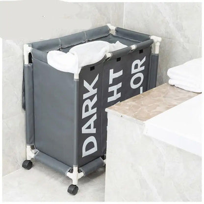 سلة غسيل بثلاث حجرات