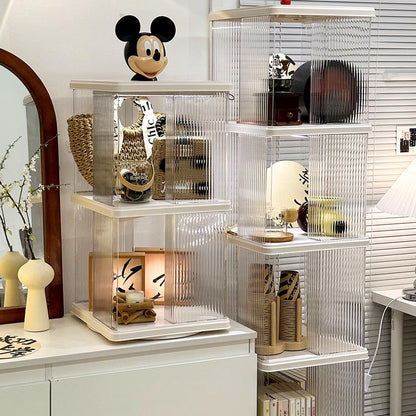 رف تخزين حديث متعدد الطبقات يدور 360 درجة