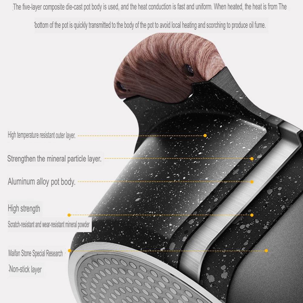 مجموعة أواني طهي من الجرانيت