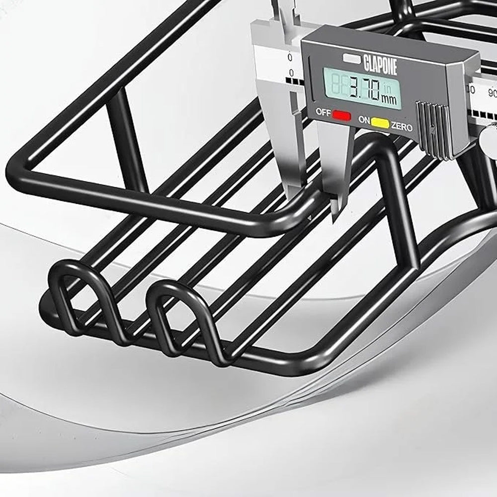 مجموعة منظم حمام زاوية بدون حفر، مكونة من 4 قطع