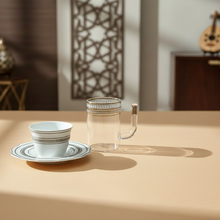 طقم استكانه وفنجان 18 قطعة