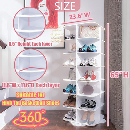 رف احذية وأكسسوارات دوار