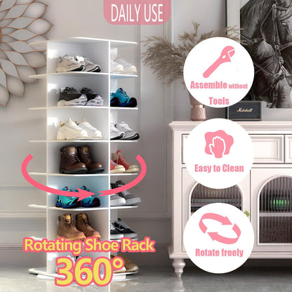 رف احذية وأكسسوارات دوار