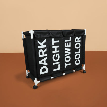 سلة غسيل بأربعة أقسام