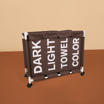 سلة غسيل بأربعة أقسام