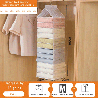 رفوف تخزين شفافة لخزانة الملابس