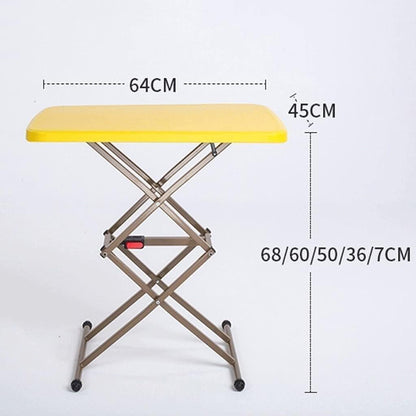 طاولة جانبية محمولة قابلة للطي (أصفر)